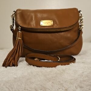 Michael Kors Tan Leather Crossbody Bag